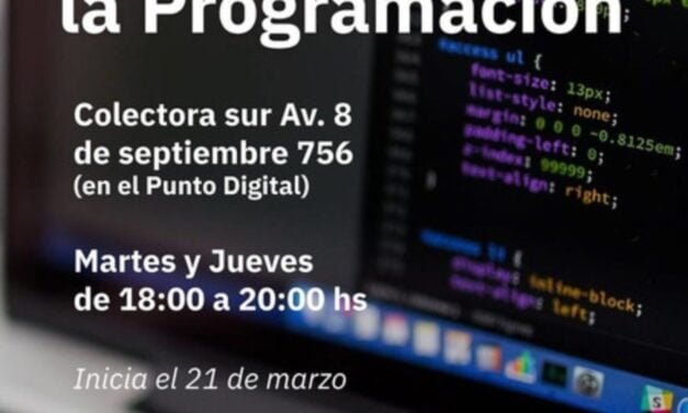  SALTO ENCANTADO: COMIENZAN LOS CURSO DE INTRODUCCION A LA PROGRAMACIÓN