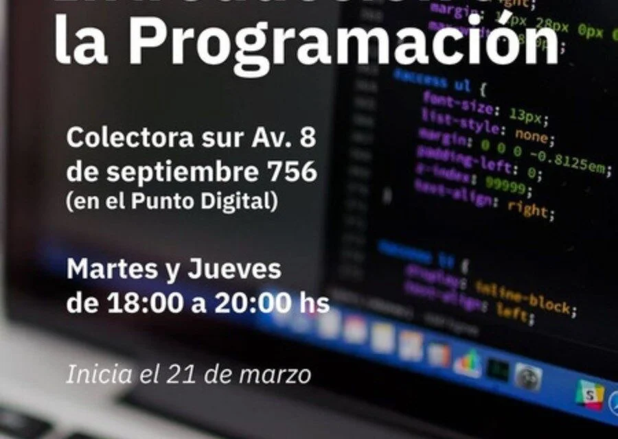 SALTO ENCANTADO: COMIENZAN LOS CURSO DE INTRODUCCION A LA PROGRAMACIÓN