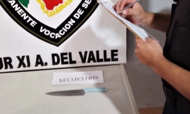 ENCONTRARON EL CUCHILLO CON EL QUE ATACÓ A SU EX PAREJA EN SALTO ENCANTADO