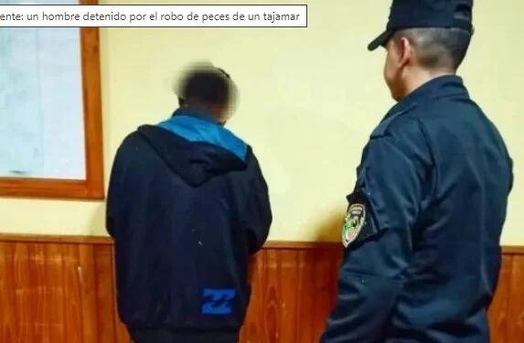 DETENIDO POR ROBAR PECES