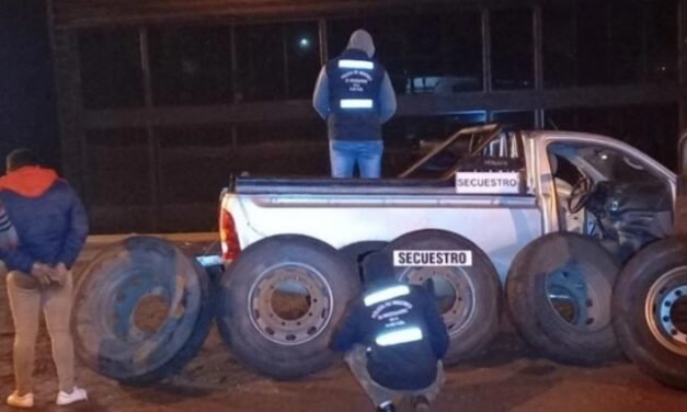 DETENIDO POR VENDER NEUMÁTICOS ROBADOS EN ARISTÓBULO
