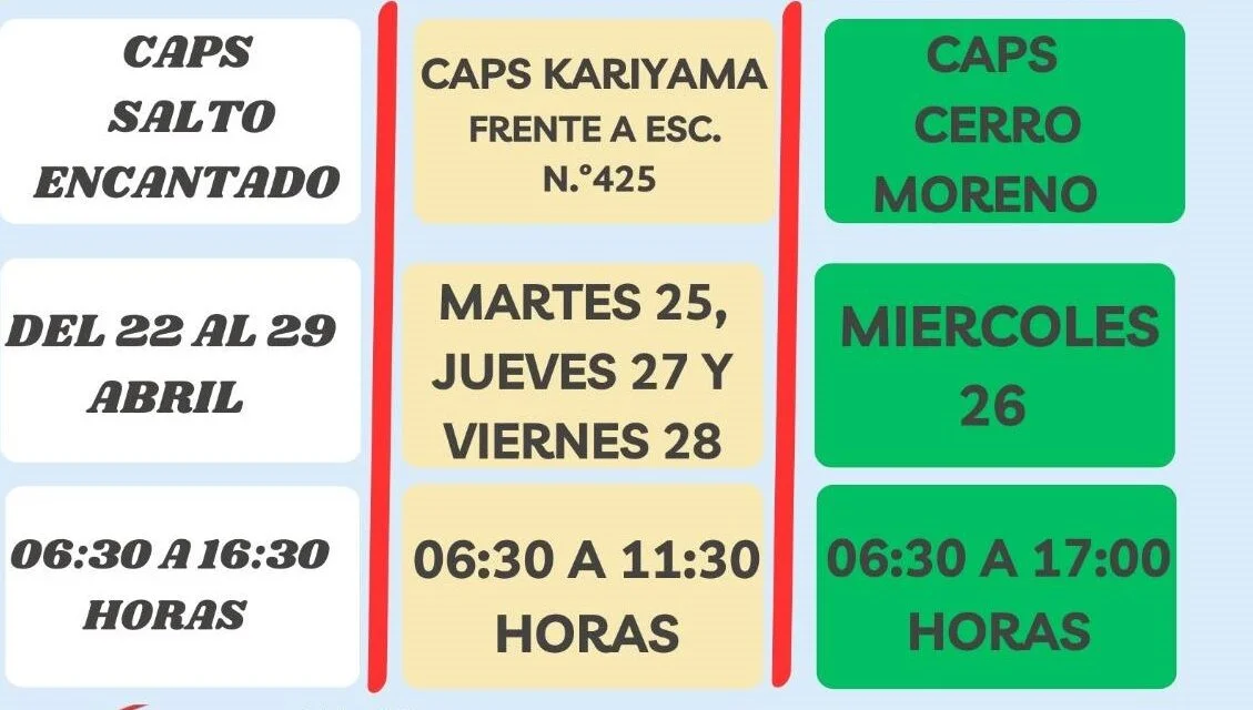 SEMANA DE VACUNACIÓN DE LAS AMÉRICAS EN SALTO ENCANTADO