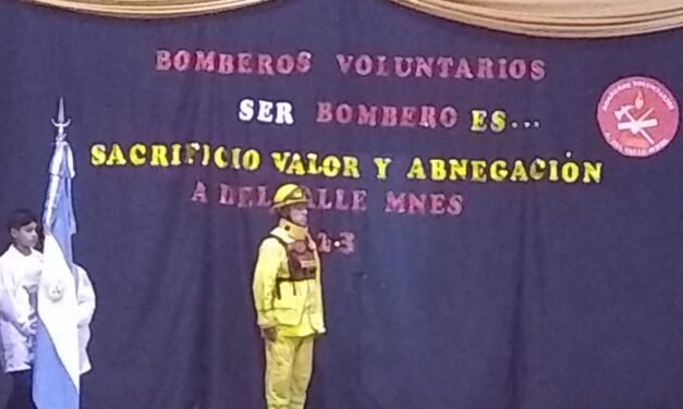 “SER BOMBERO VOLUNTARIO SIGNIFICA TENER LA VIRTUD DE PROTEGER Y ENTREGARSE AL OTRO”