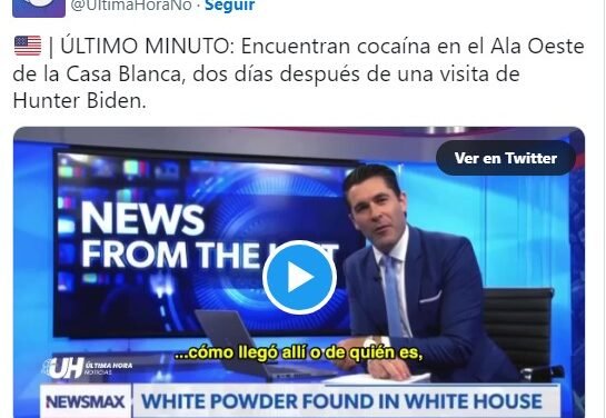 ENCONTRARON COCAÍNA EN LA CASA BLANCA DE EE.UU.