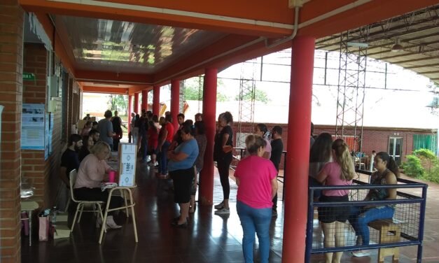 BUEN MOVIMIENTO DE VOTANTES EN ARISTÓBULO DEL VALLE