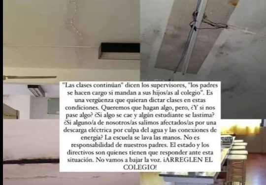 LA ESCUELA EMBLEMA DE ARISTOBULO DEL VALLE ES UN PELIGRO 