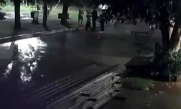 VIDEO: UN RAYO CAYÓ SOBRE UN HOMBRE EN SAN LUIS