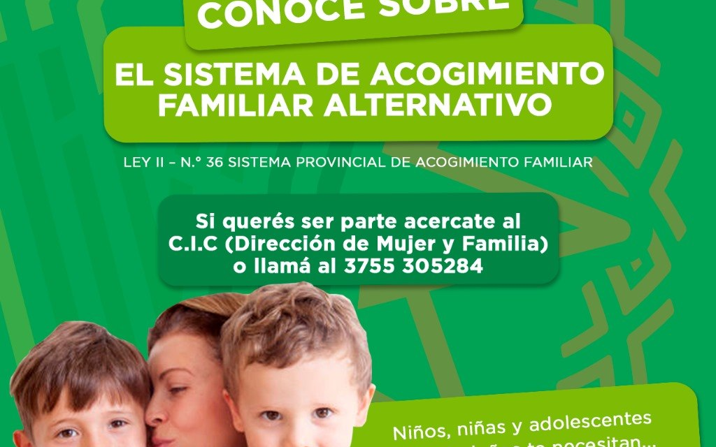 CONVOCAN A SUMARSE AL SISTEMA ACOGIMIENTO FAMILIAR ALTERNATIVO