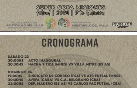 HOY COMIENZA LA 5ª EDICIÓN DE LA SUPERCOPA MISIONES