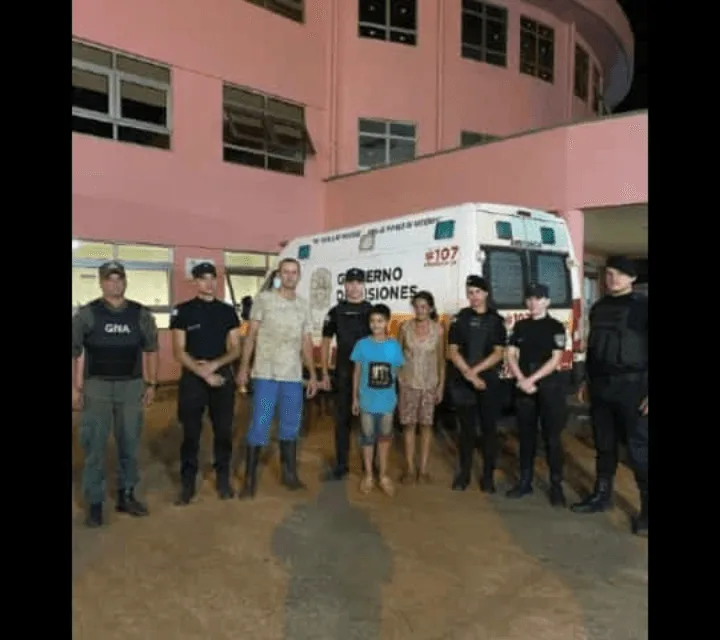 DESPUÉS DE 24 HORAS DE ESTAR DESAPARECIDO ENCONTRARON A DANILO EN UN MONTE CERCANO A SU CASA