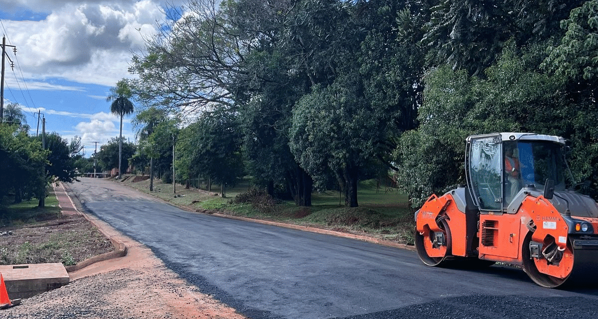 SATISFACCIÓN DE LA COMUNIDAD ARISTOBULEÑA POR ASFALTADO DE LA AVENIDA COLECTORA RUTA 14