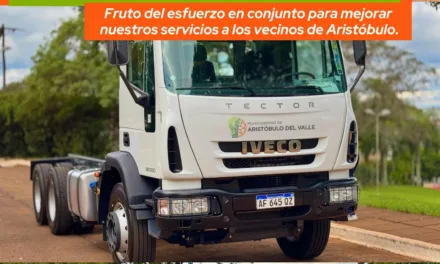 NUEVO ESTRENO EN LA MUNICIPALIDAD DE ARISTÓBULO DEL VALLE