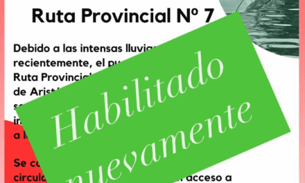 TRÀNSITO HABILITADO EN RUTA 7