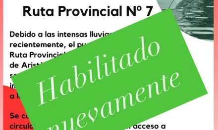 TRÀNSITO HABILITADO EN RUTA 7