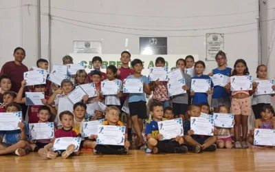 LA ESCUELA DE FUTBOL MUNICIPAL CERRÓ EL AÑO PROMOVIENDO DEPORTE Y VALORES EN ARISTÓBULO DEL VALLE