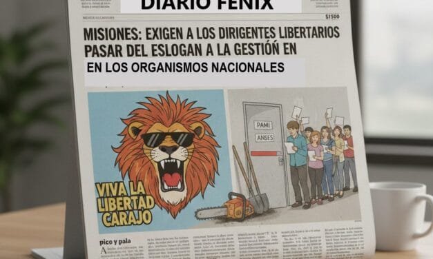 EL DESAFÍO DE LOS LIBERTARIOS MISIONEROS ES PASAR DEL ESLOGAN A LA GESTIÓN PÚBLICA