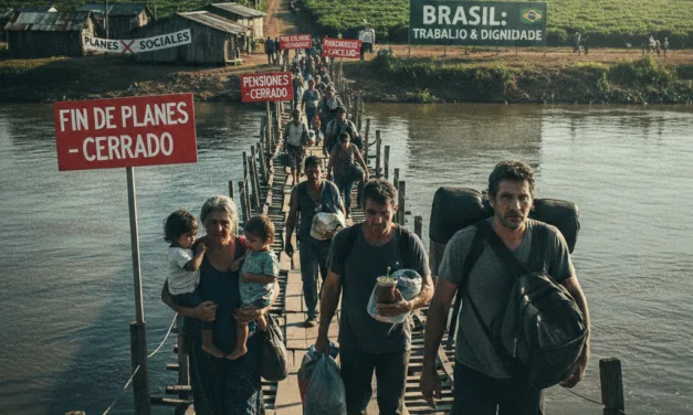 COLAPSÓ EL ASISTENCIALISMO: LOS PLANES Y LAS PENSIONES TRUCHAS YA NO ALCANZAN PARA VIVIR Y BRASIL SE LLEVA NUESTRA MANO DE OBRA