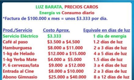 DEJÁ DE CULPAR A LA FACTURA: EL CONSUMO DIARIO DE LUZ CUESTA MENOS QUE UNA LATITA DE CERVEZA 