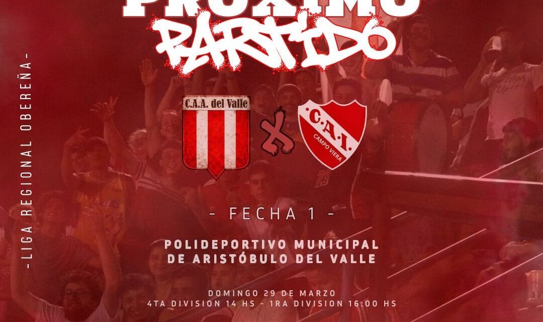 ATLÉTICO A. DEL VALLE DEBUTA DE LOCAL EN EL APERTURA DE LA LIGA OBEREÑA