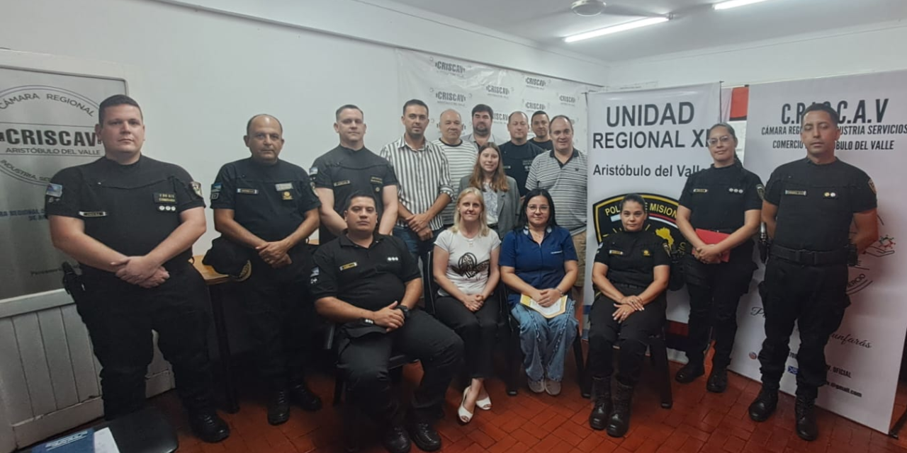 CRISCAV Y FUERZAS DE SEGURIDAD COORDINAN ACCIONES PARA FORTALECER LA PREVENCIÓN DEL DELITO