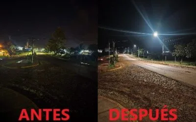 IMPORTANTES MEJORAS EN EL ALUMBRADO PÚBLICO DE LA RUTA 220 EN SALTO ENCANTADO