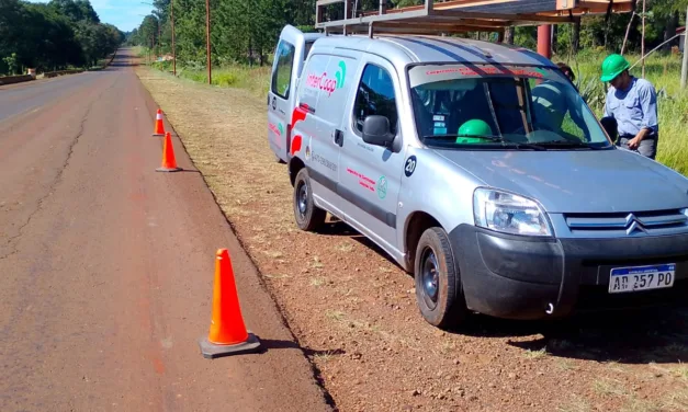 LA COOPERATIVA CAINGUÁS EXTIENDE SU RED DE FIBRA ÓPTICA SOBRE LA RUTA 7
